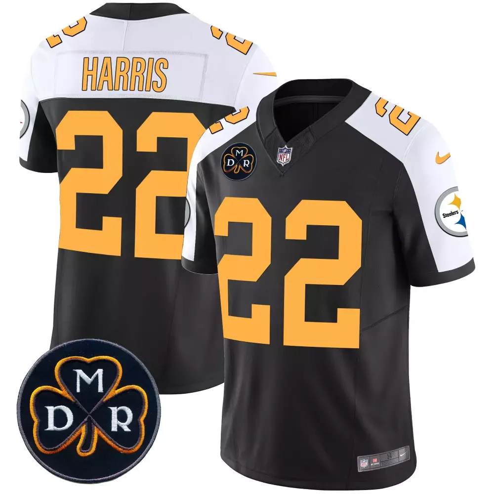 Najee Harris Pittsburgh Steelers Youth Gold Split Jersey | Stitched | For Youth