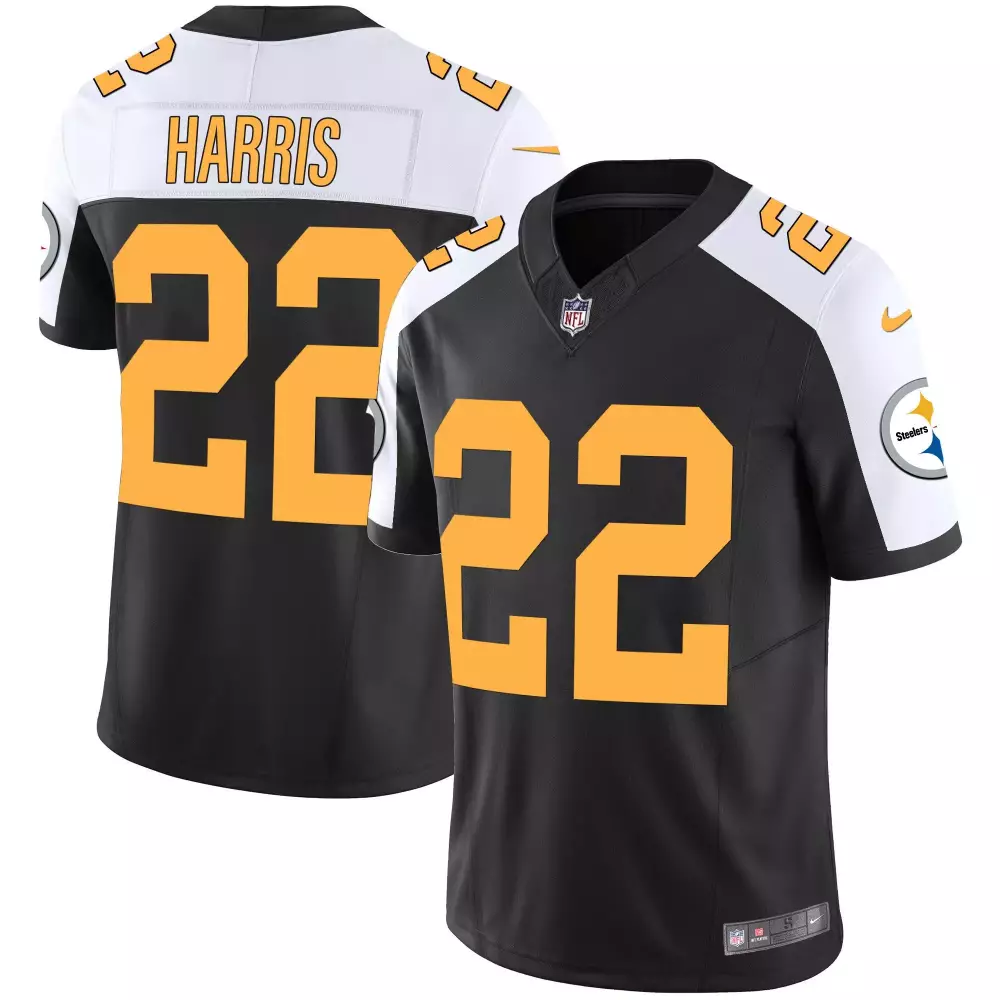 Najee Harris Rush Alternate Men's Pittsburgh Steelers Vapor Limited Jersey V2 | All Stitched | Fan Gear for Game Day | For Men, Women & Youth