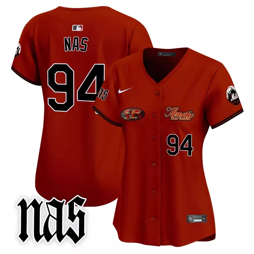 nas cream womens new york mets nas illmatic vapor premier limited jersey v2 all stitched