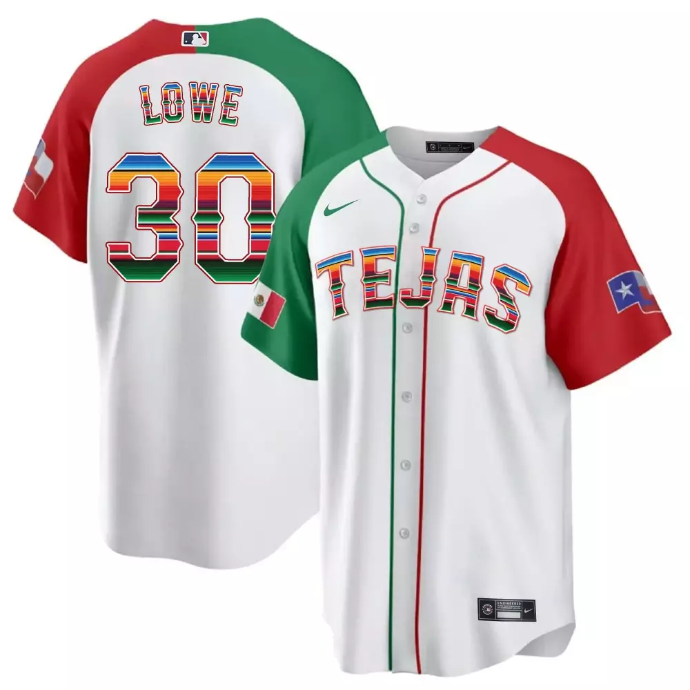 nathaniel lowe alternate mens texas rangers mexican heritage night cool base jersey tejas all stitched