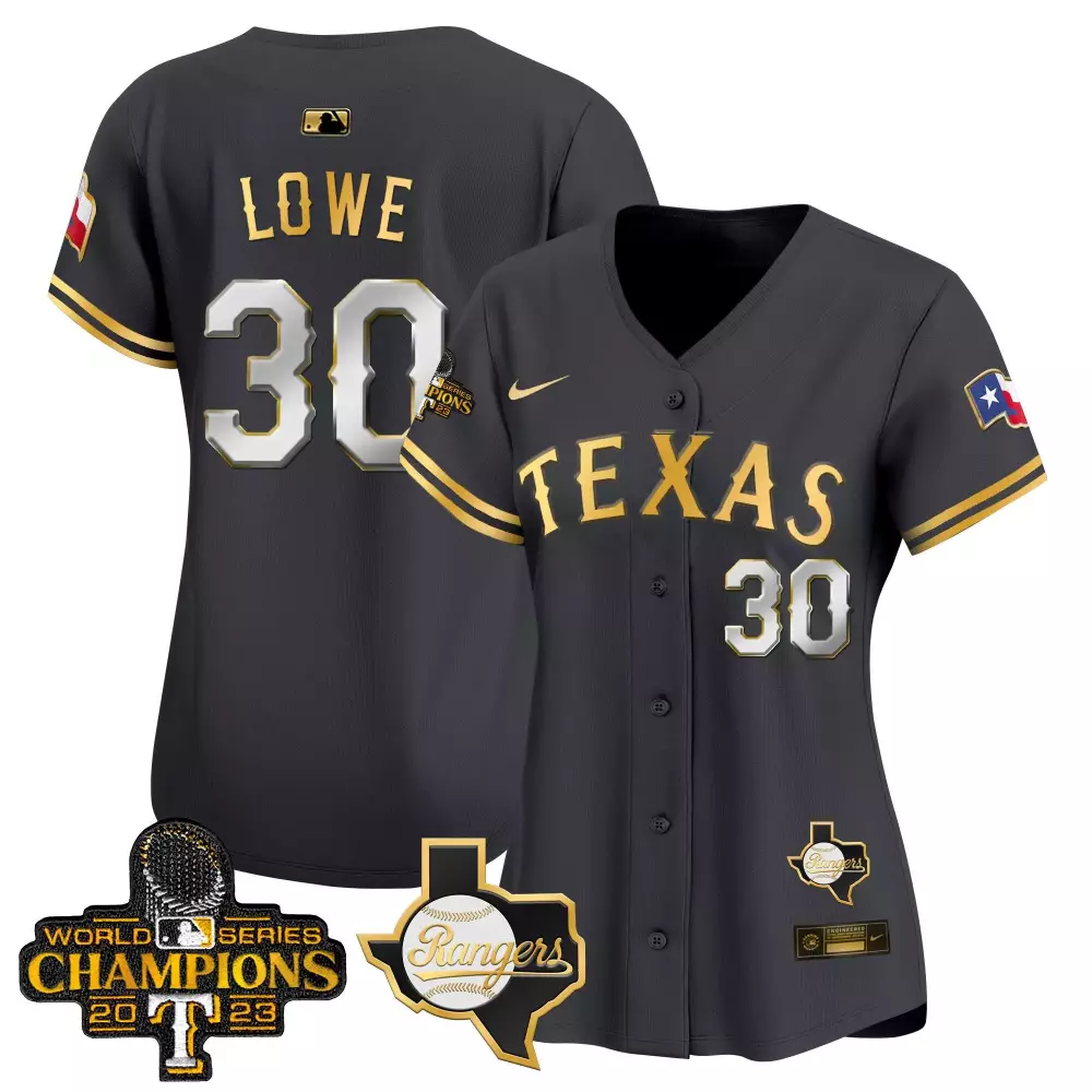 nathaniel lowe black gold womens texas rangers world series champions vapor premier limited jersey v2 all stitched