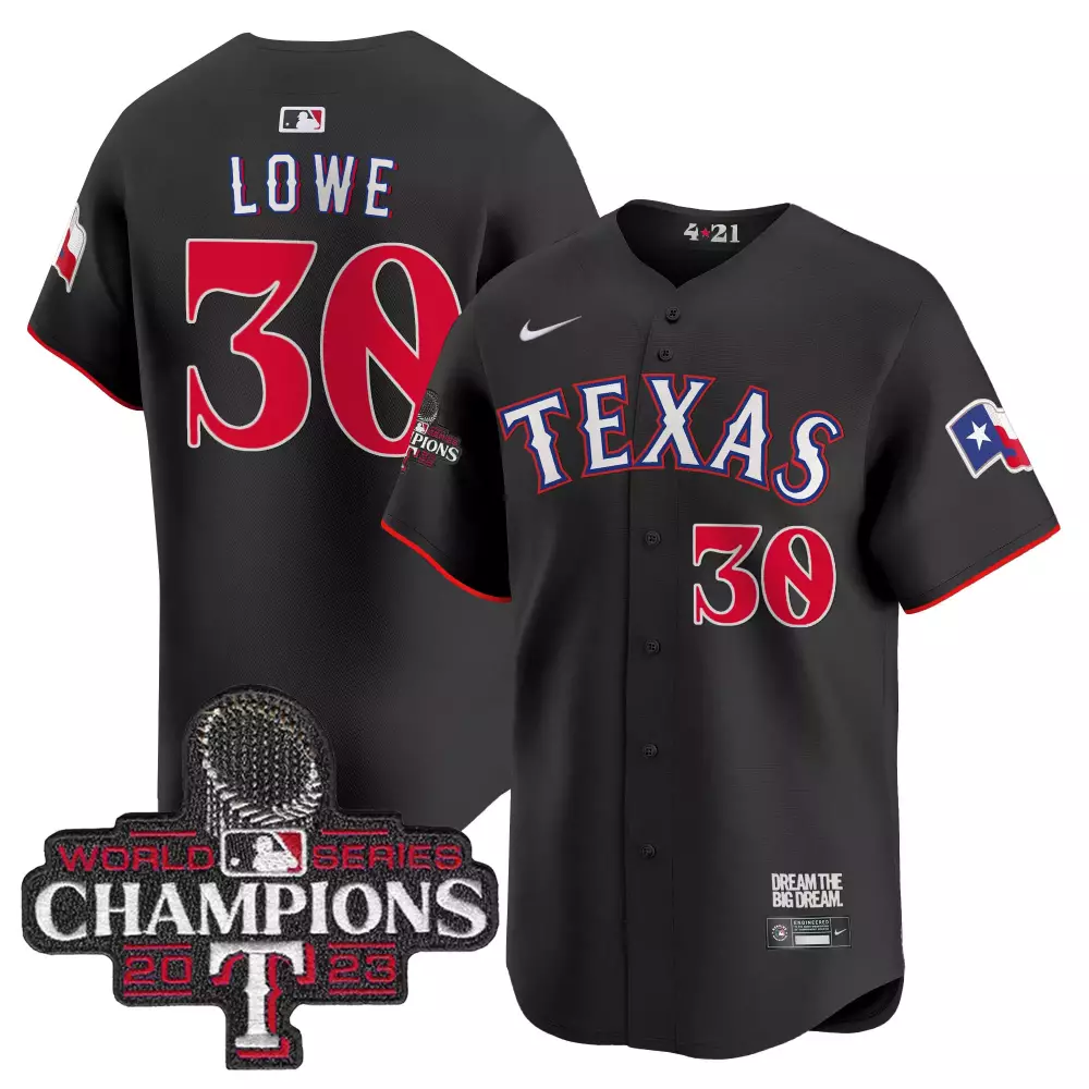 nathaniel lowe black mens texas rangers 2023 world series champions city connect vapor premier limited jersey all stitch