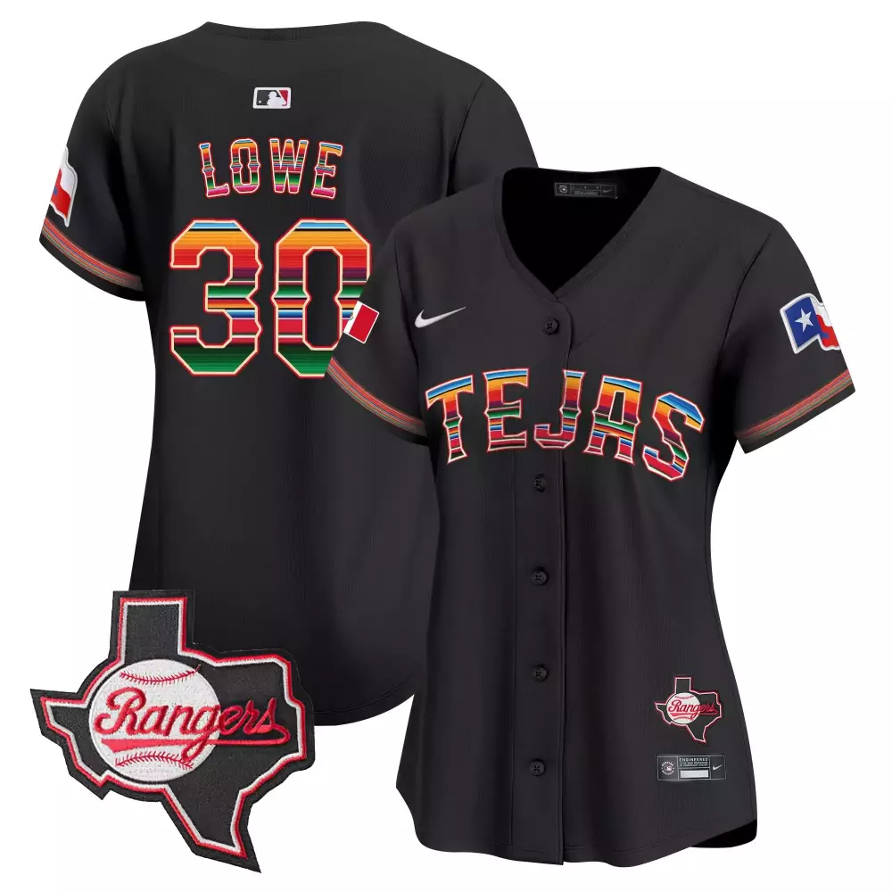 nathaniel lowe black womens texas rangers mexico texas patch vapor premier limited jersey all stitched