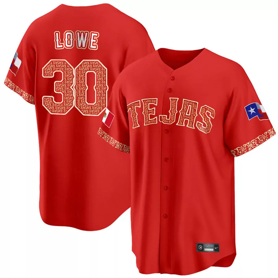 nathaniel lowe cool base mens texas rangers mexican red collection jersey all stitched