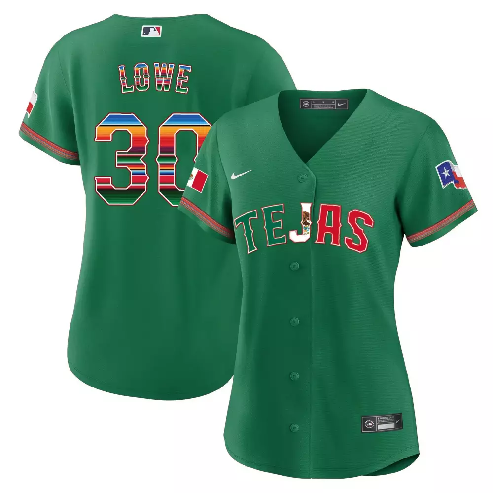 nathaniel lowe green womens texas rangers mexico flag jersey all stitched