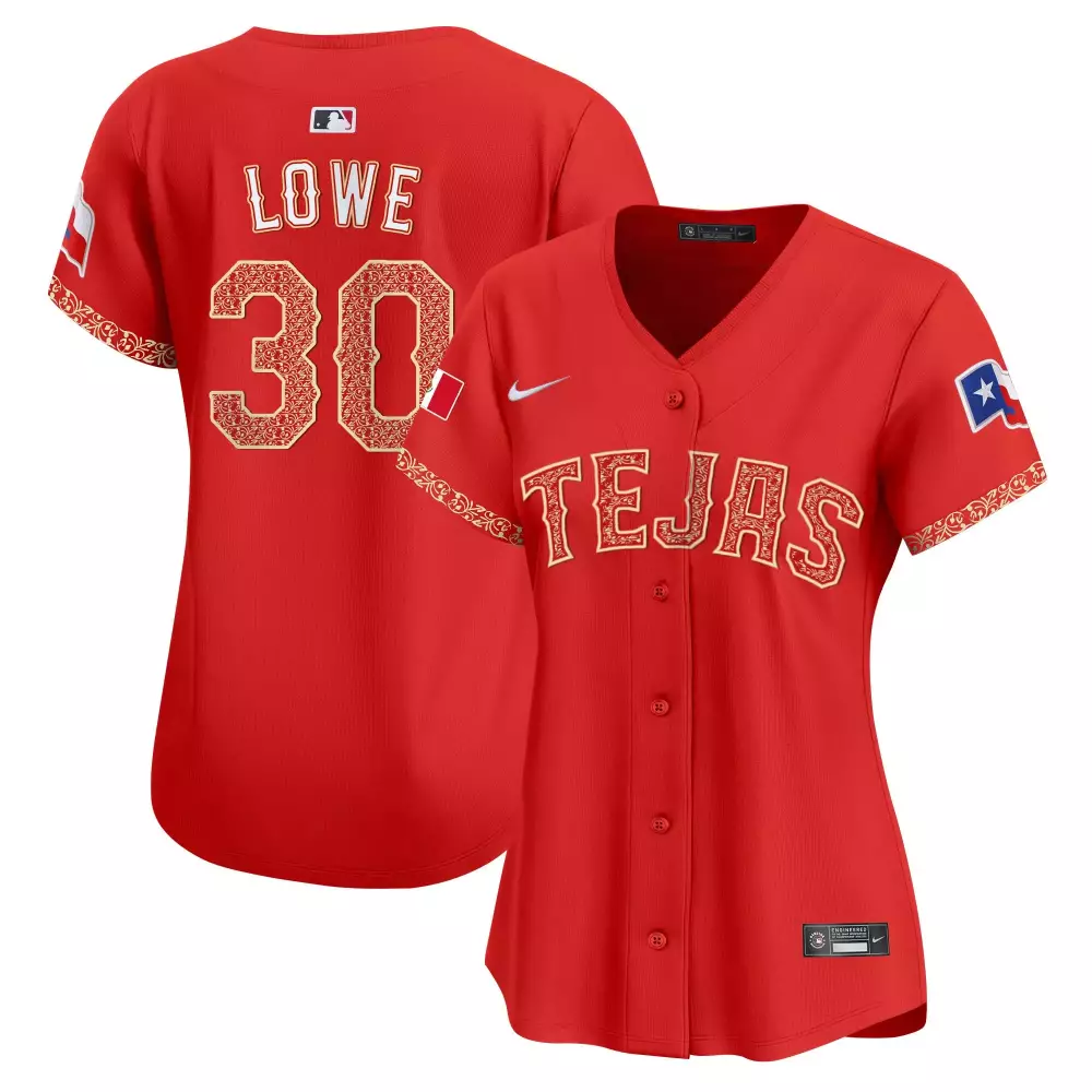nathaniel lowe red womens texas rangers mexico vapor premier limited jersey all stitched