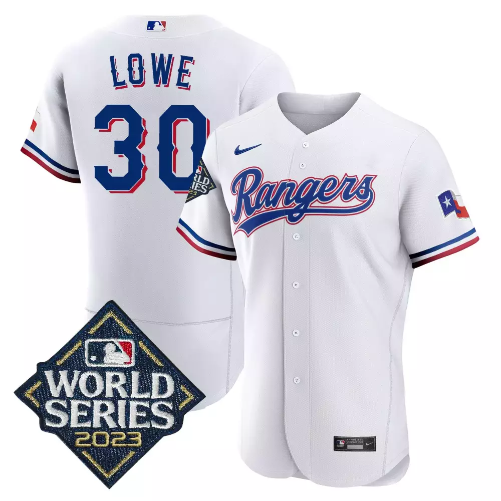 nathaniel lowe white mens texas rangers 2023 world series flex base jersey v1 all stitched
