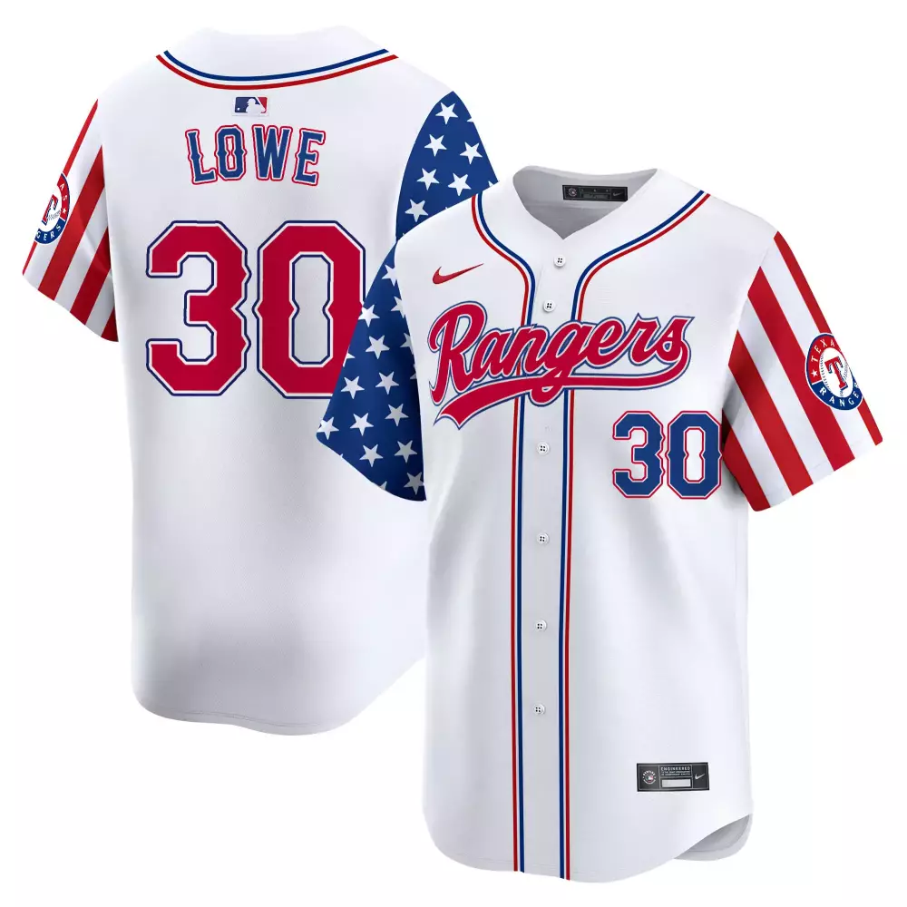 nathaniel lowe white mens texas rangers 2024 independence day vapor premier limited jersey all stitched