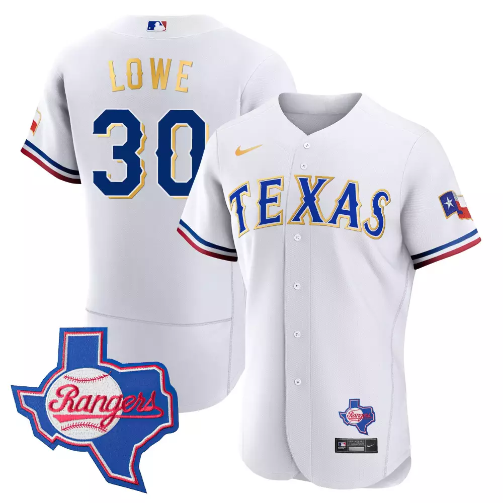 nathaniel lowe white mens texas rangers gold trim flex base jersey texas patch all stitched