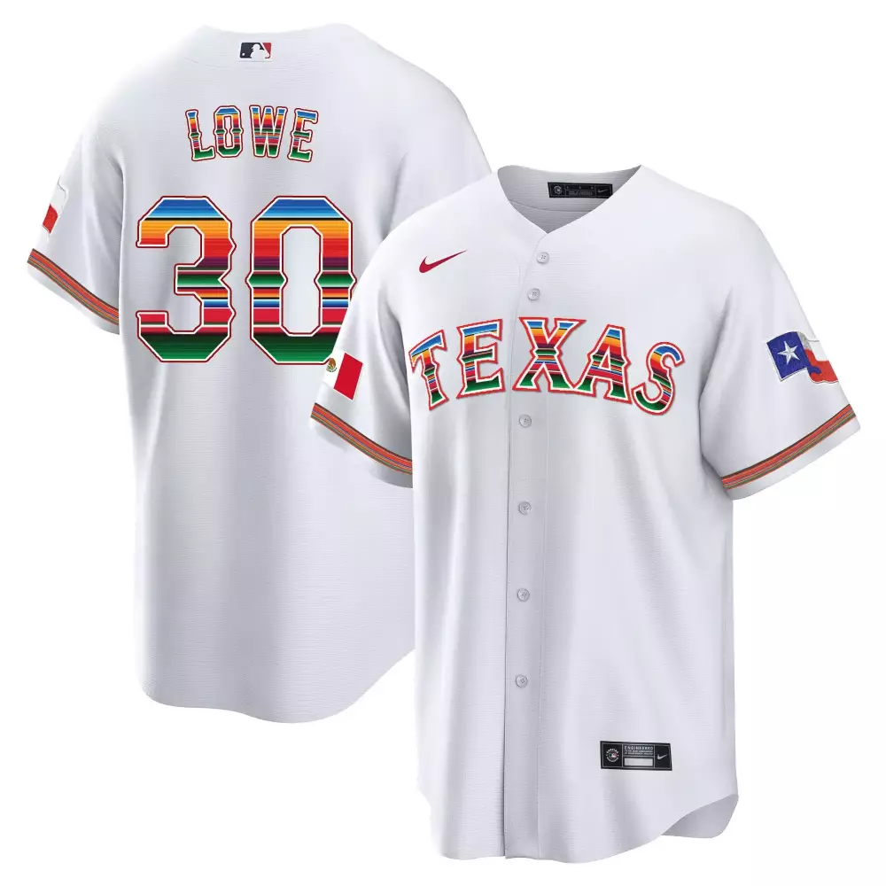 nathaniel lowe white mens texas rangers mexican heritage night cool base jersey away all stitched