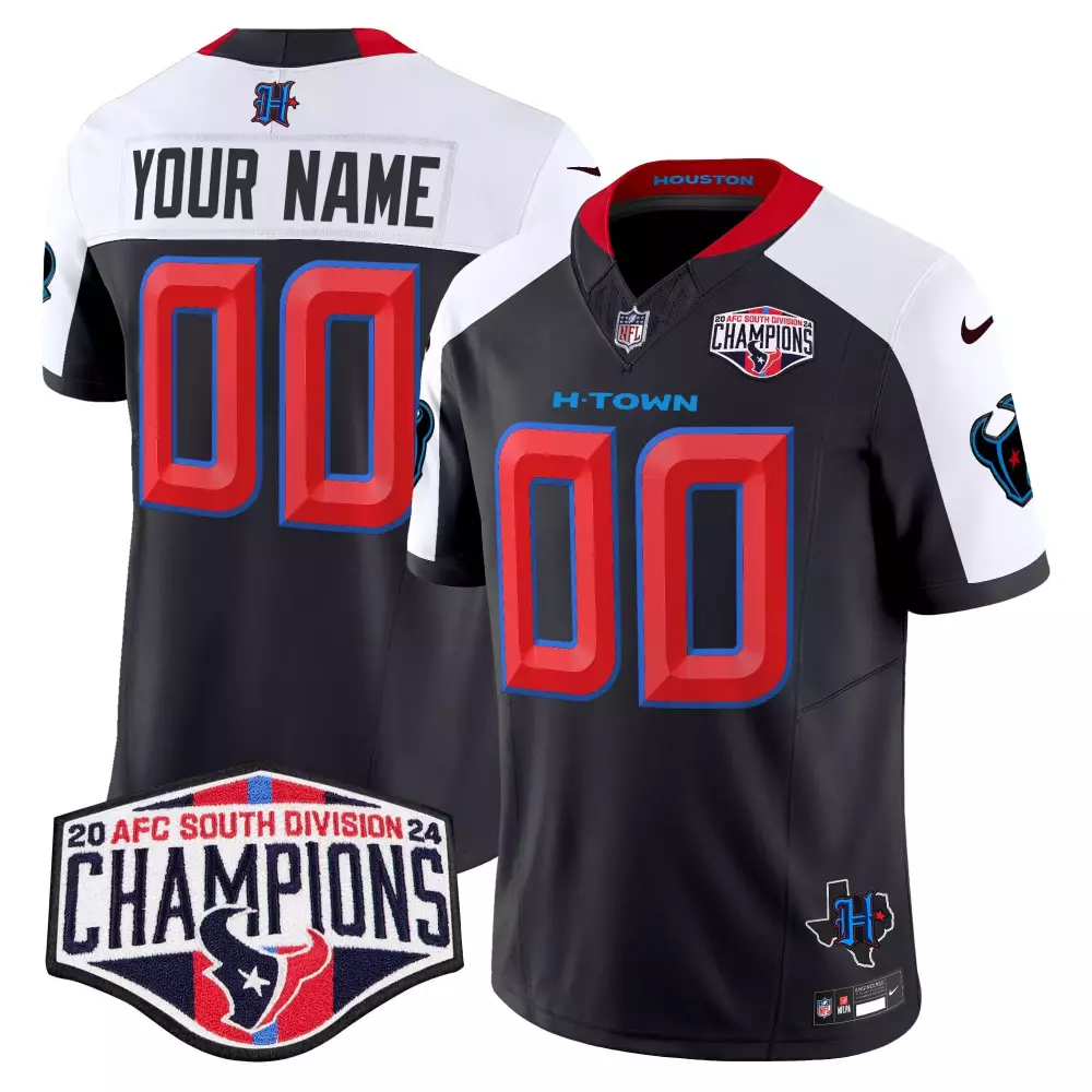 navy alternate women houston texans 2024 texas patch vapor limited custom jersey all stitched