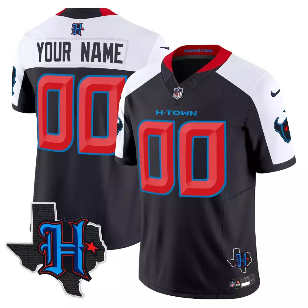navy alternate youth houston texans 2024 special vapor limited custom jersey all stitched