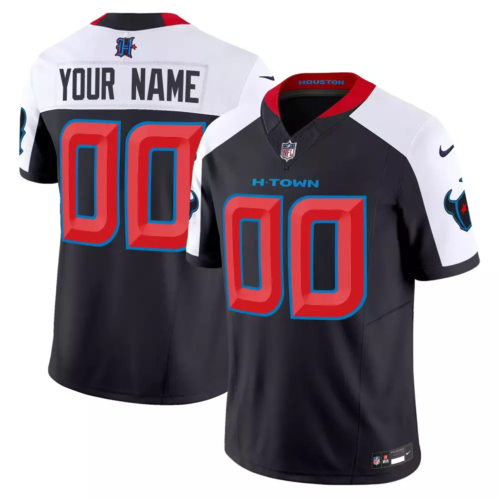 navy alternate youth houston texans 2024 special vapor limited custom jersey all stitched