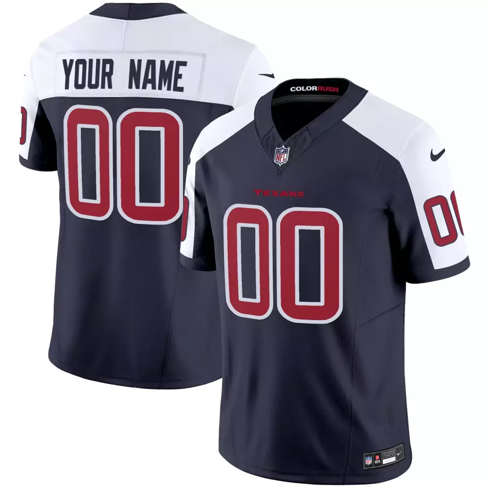 navy alternate youth houston texans 2024 special vapor limited custom jersey all stitched