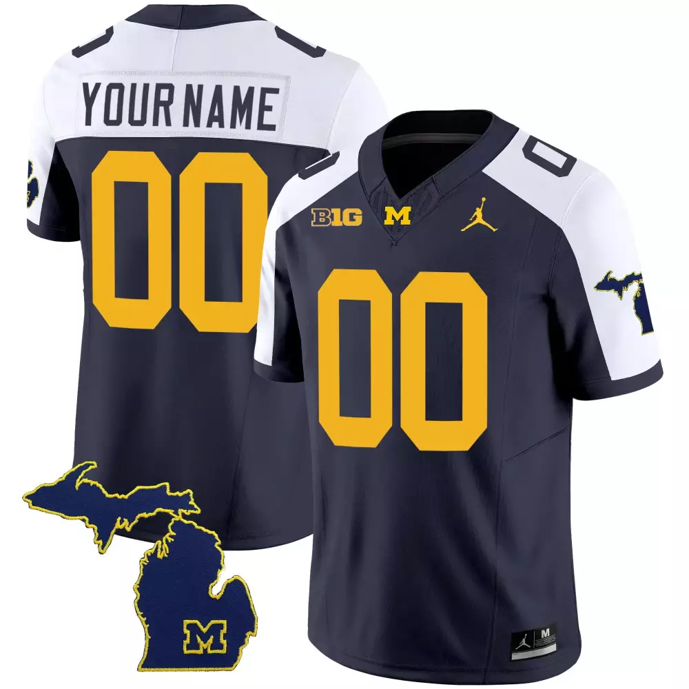 Youth Navy Alternate Michigan Wolverines 2023 Special Custom Jersey V2 | All Stitched Style | Fan Gear for All | For Men, Women & Youth