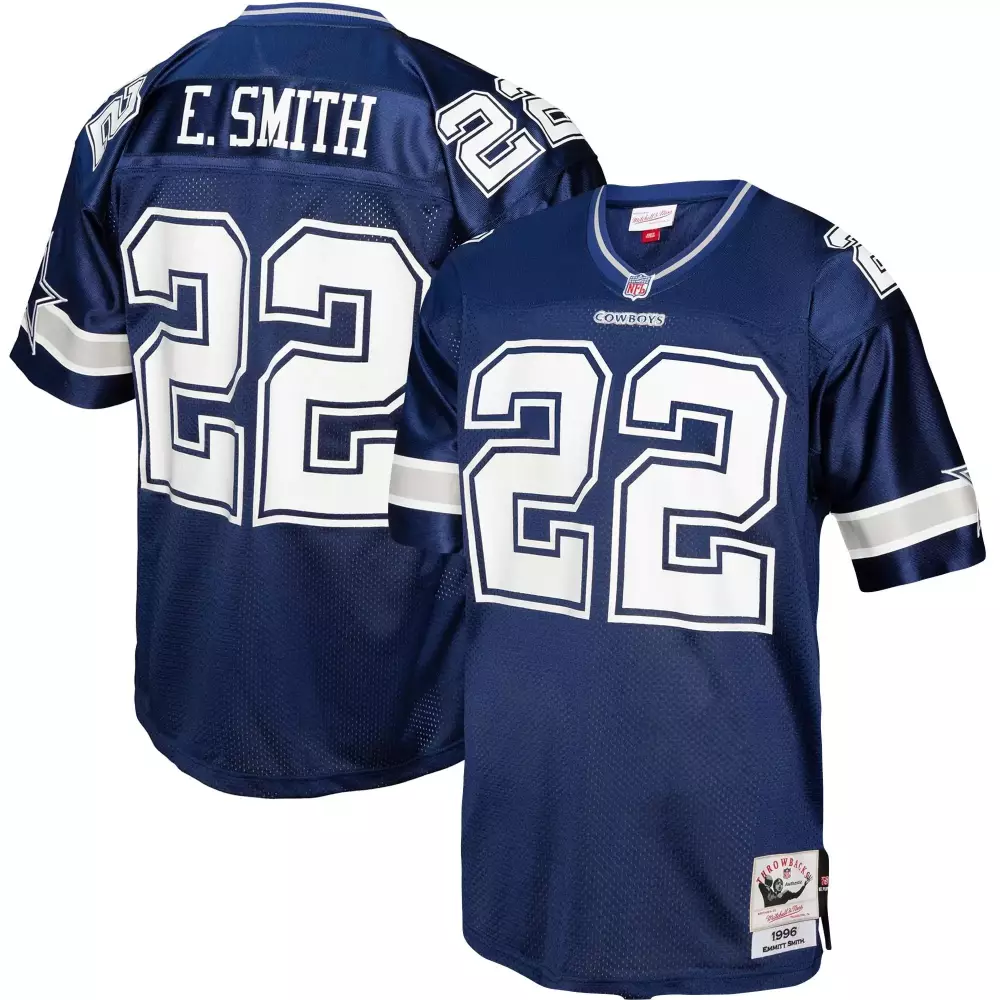 Emmitt Smith Dallas Cowboys Navy 1996 Legacy Jersey | Iconic Fan Gear for Men, Women & Youth | Celebrate the Legend