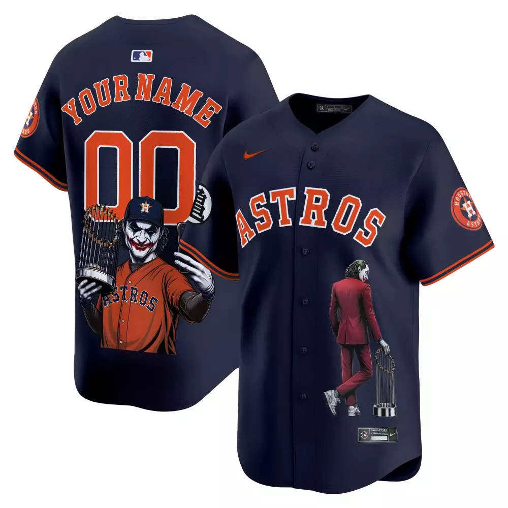 navy men houston astros halloween vapor premier limited custom jersey all stitched