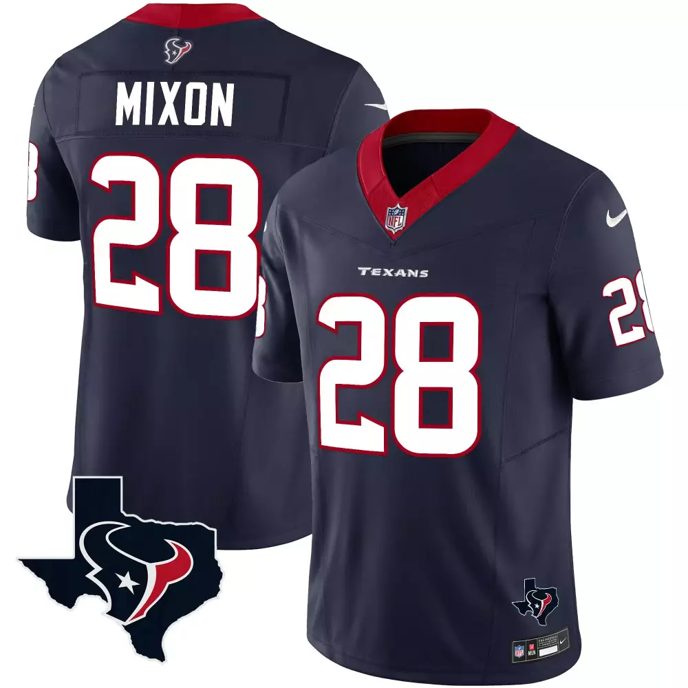navy men joe mixon houston texans vapor limited jersey all stitched