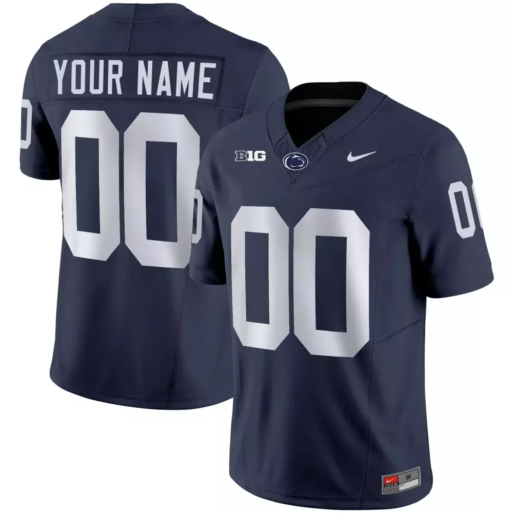 navy men penn state nittany lions vapor limited custom jersey all stitched