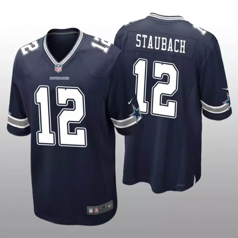 Roger Staubach Dallas Cowboys Navy Jersey | Stitched Fan Gear | Perfect for Men, Women & Youth