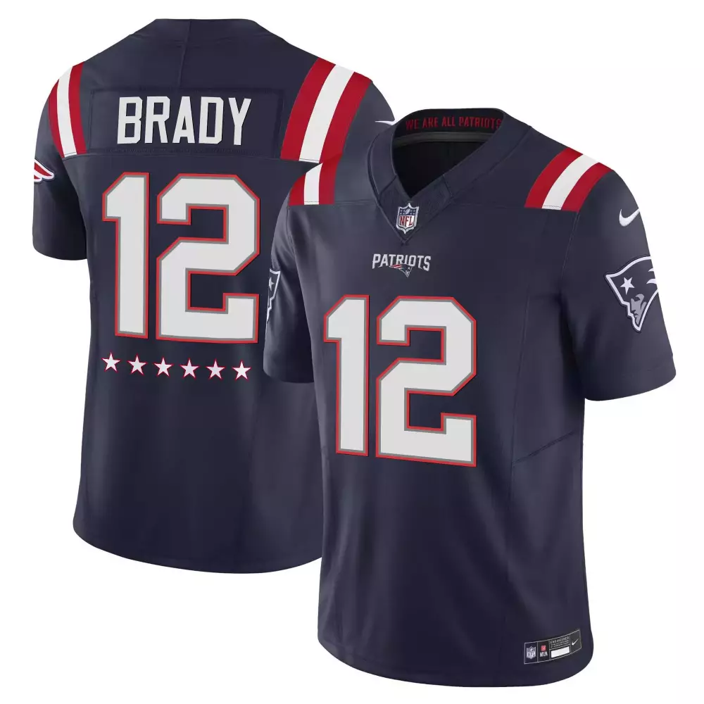 navy men new england patriots vapor limited custom jersey all stitched