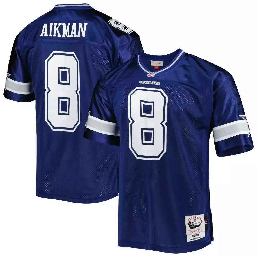 Troy Aikman Dallas Cowboys Navy Jersey | Classic Stitched Fan Gear | Ideal Gift for Men, Women & Youth