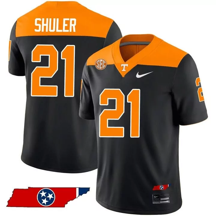 navy shuler anthracite mens tennessee volunteers 2023 alternate vapor limited jersey v3 all stitched