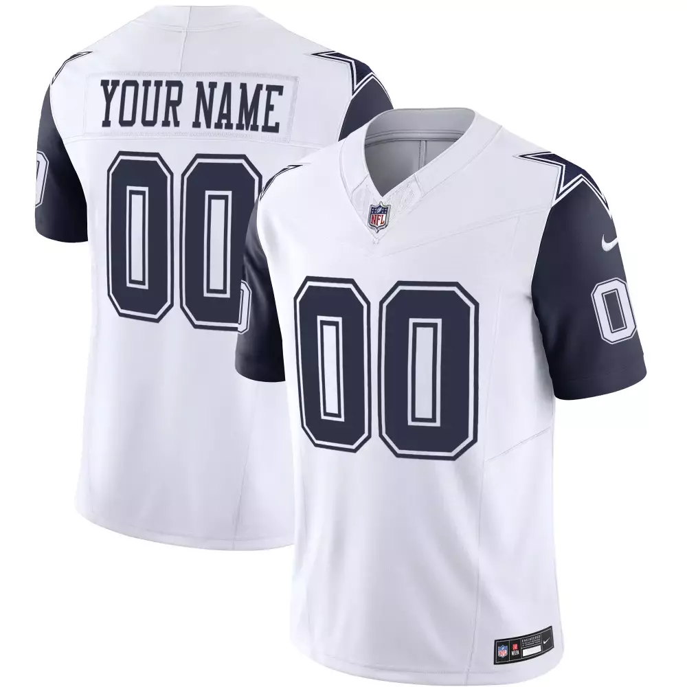 Youth Dallas Cowboys Navy Vapor Custom Jersey | Stitched Fan Gear for Game Day | For Men, Women & Youth