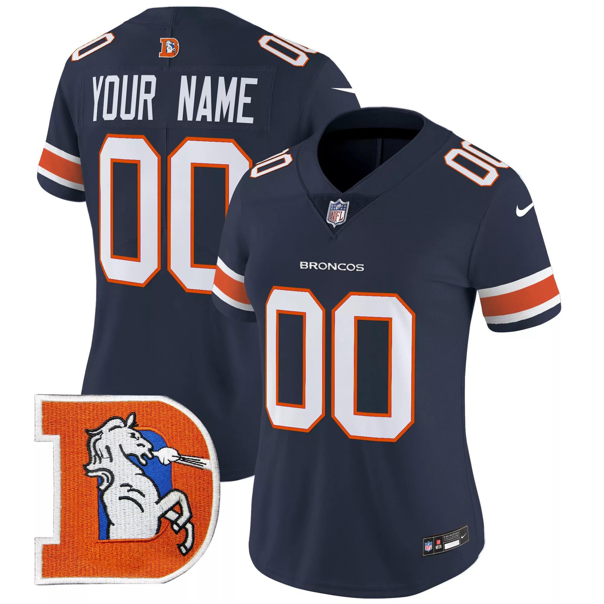 navy men russell wilson denver broncos super bowl 50 patch vapor jersey all stitched