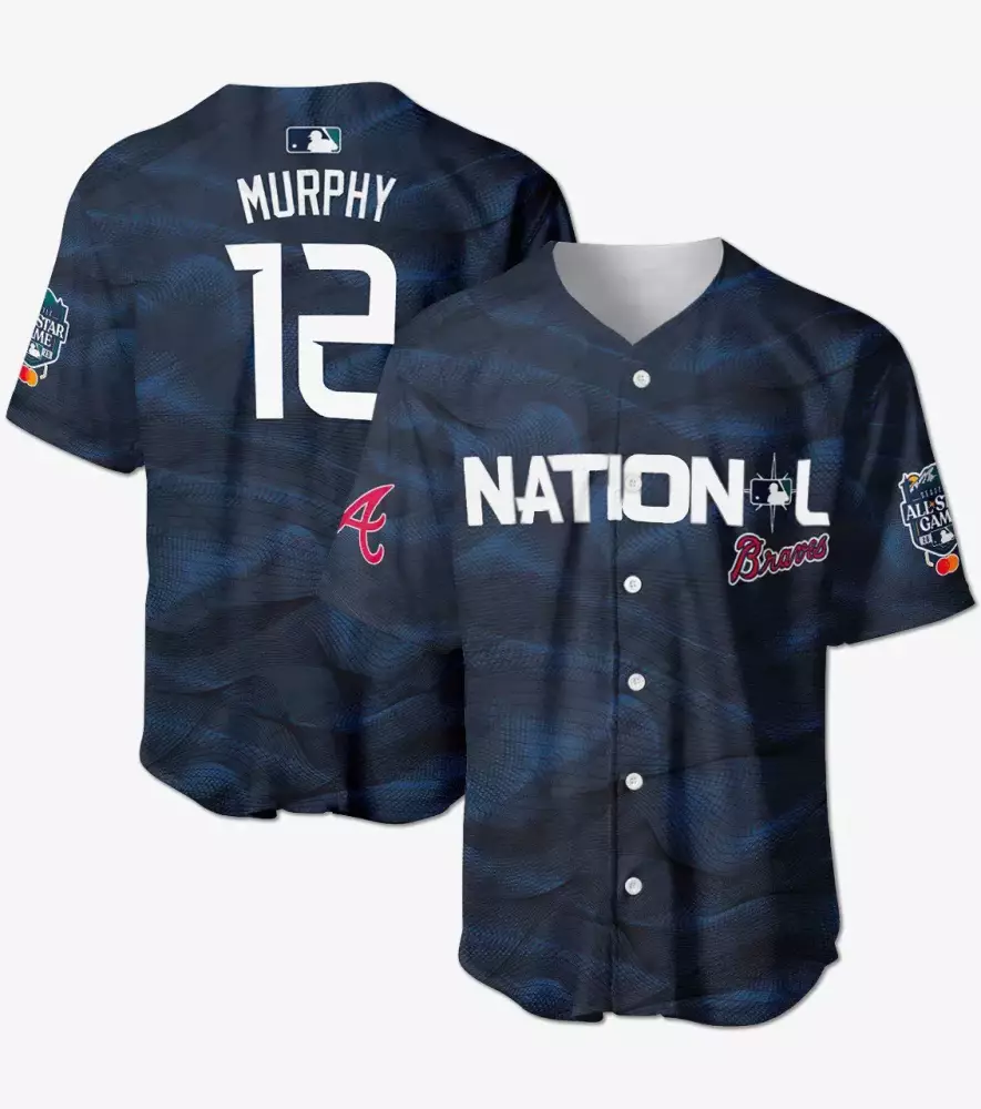 navy women atlanta braves the big peach vapor premier limited custom jersey v2 all stitched