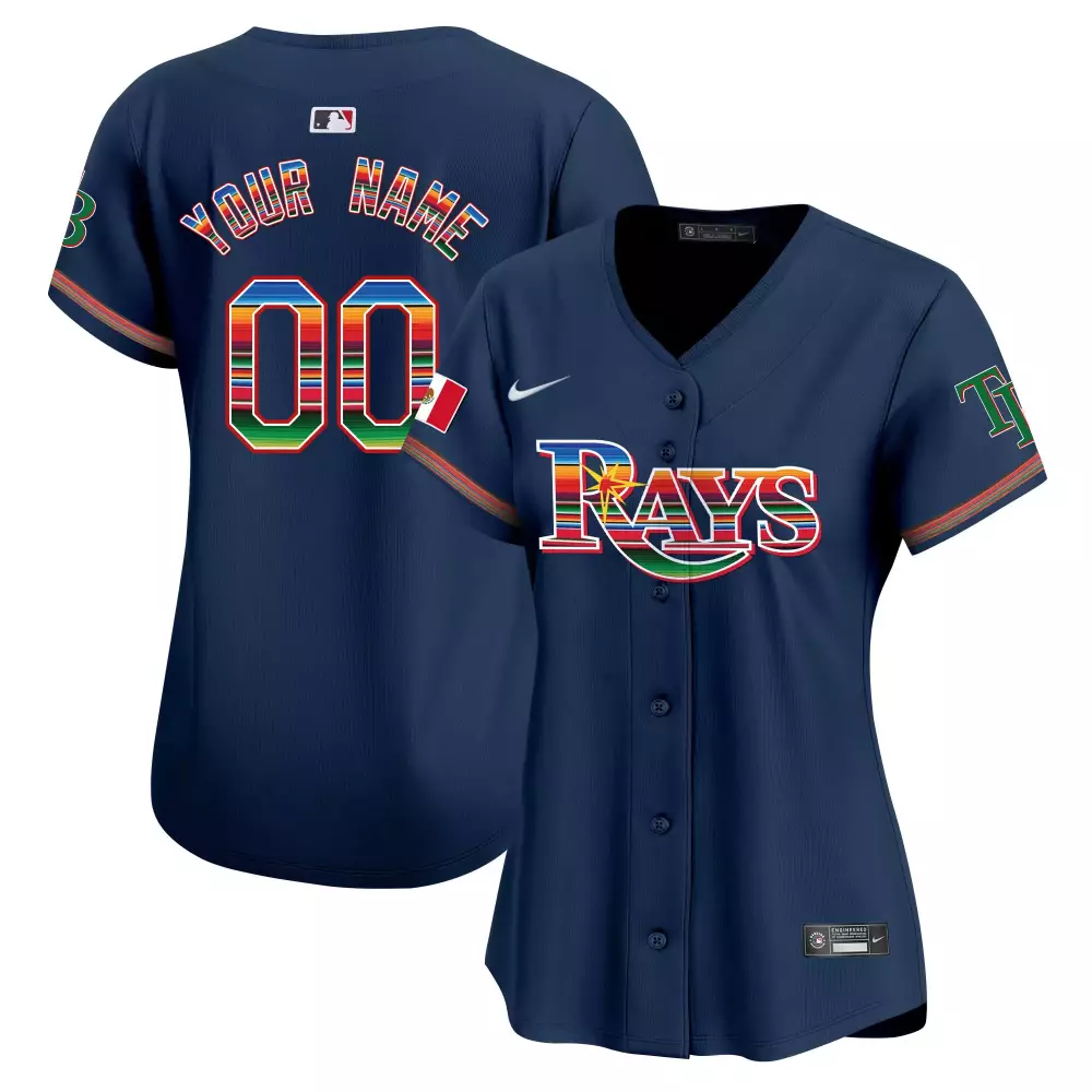 navy women tampa bay rays mexico vapor premier limited custom jersey all stitched