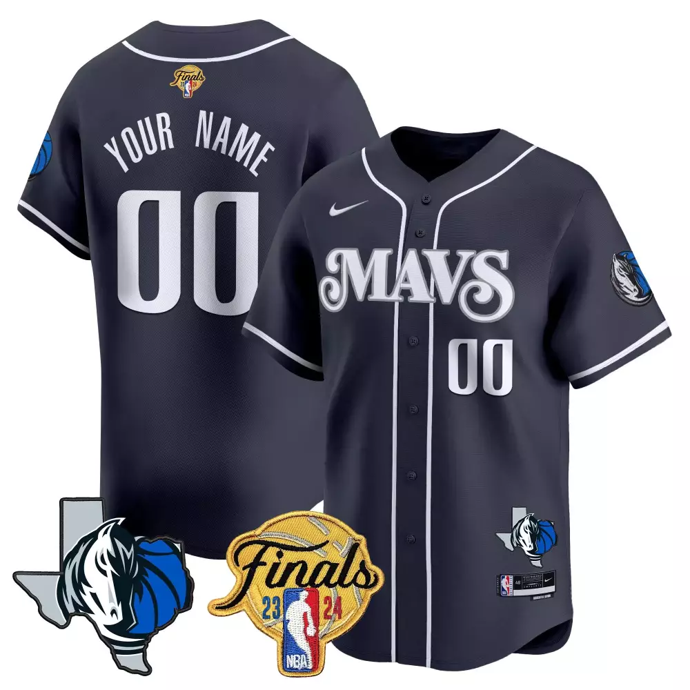 navy men dallas mavericks custom jersey collection all stitched