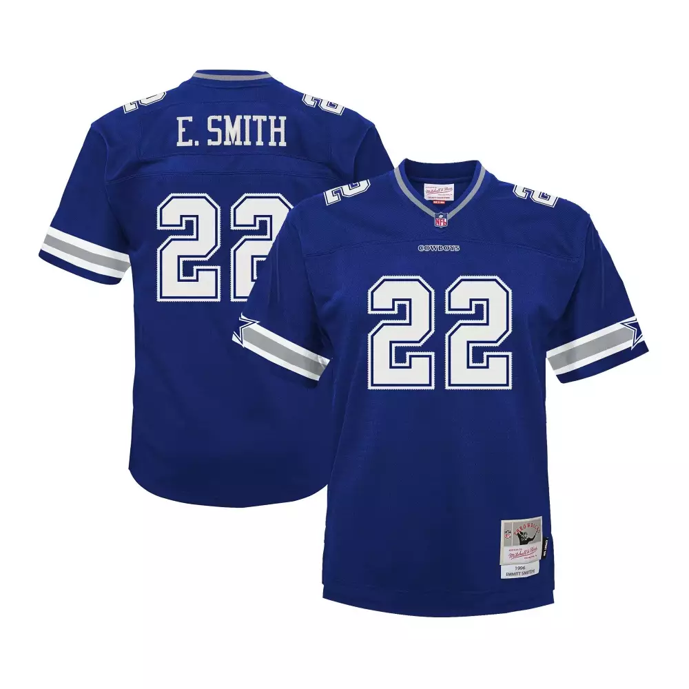 Emmitt Smith Dallas Cowboys Navy 1996 Legacy Jersey | Iconic Fan Gear for Men, Women & Youth | Celebrate the Legend