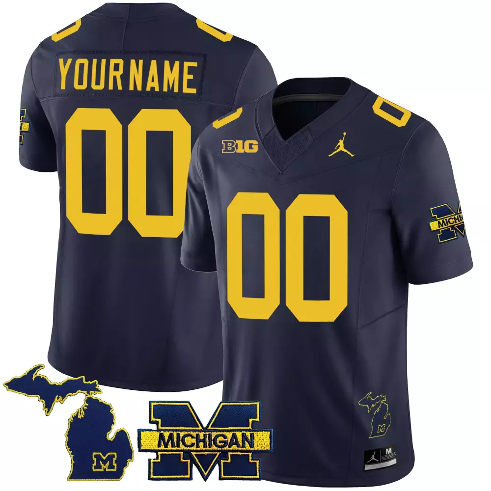 Michigan Wolverines 2023 Special Navy Jersey V3 for Women | Custom Style | All Stitched Fan Gear | For Men, Women & Youth