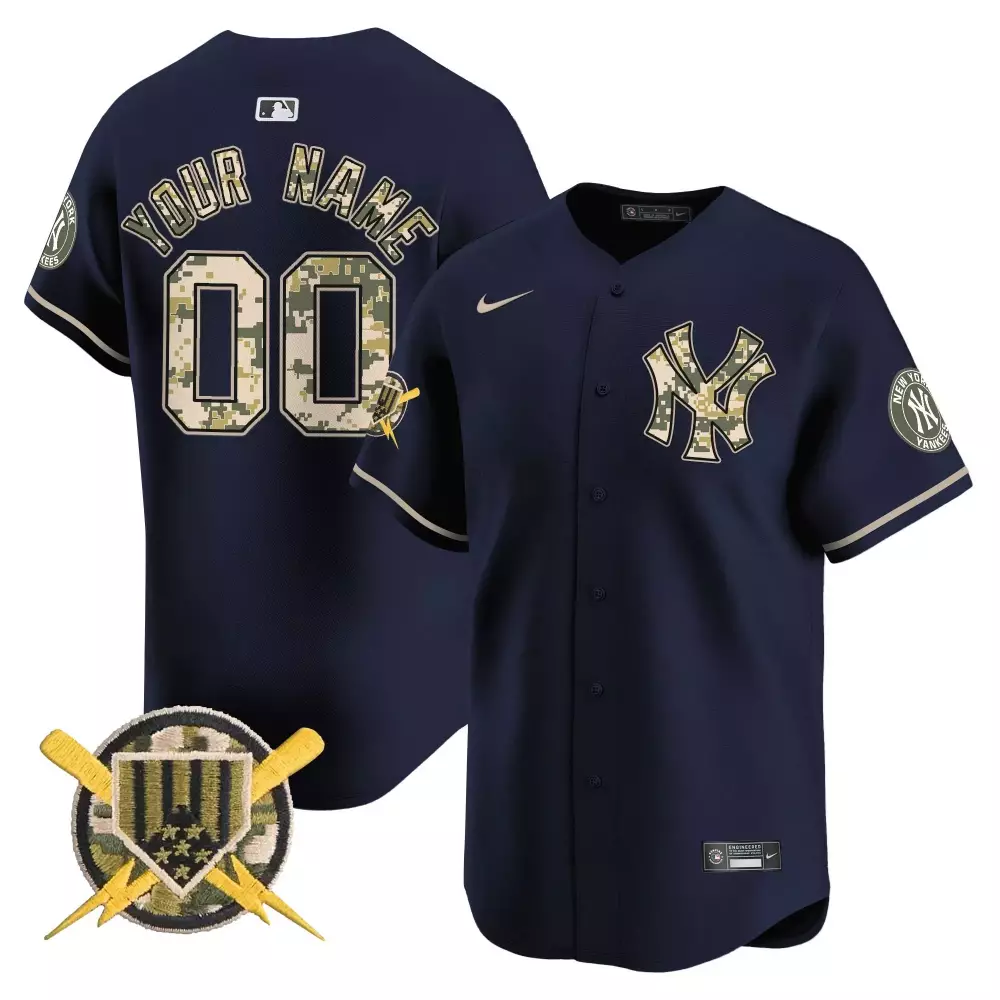 navy women new york yankees usmc alternate vapor premier limited custom jersey all stitched