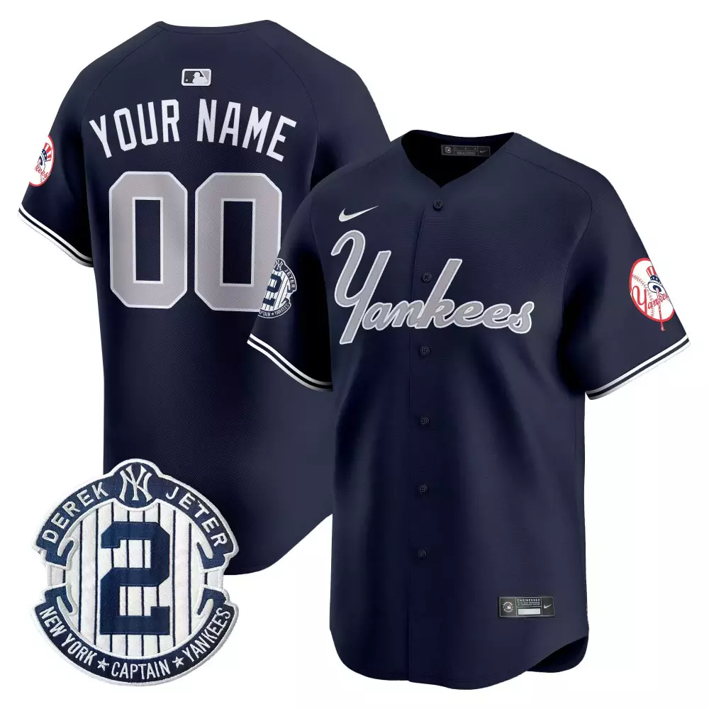 navy youth new york yankees the bronx graffiti vapor premier limited custom jersey v3 all stitched