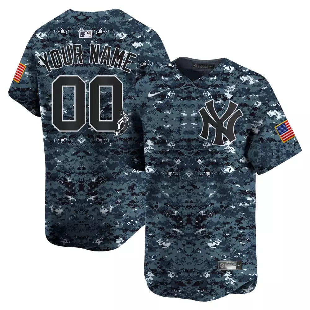 navy youth new york yankees throwback vapor premier limited custom jersey v2 all stitched
