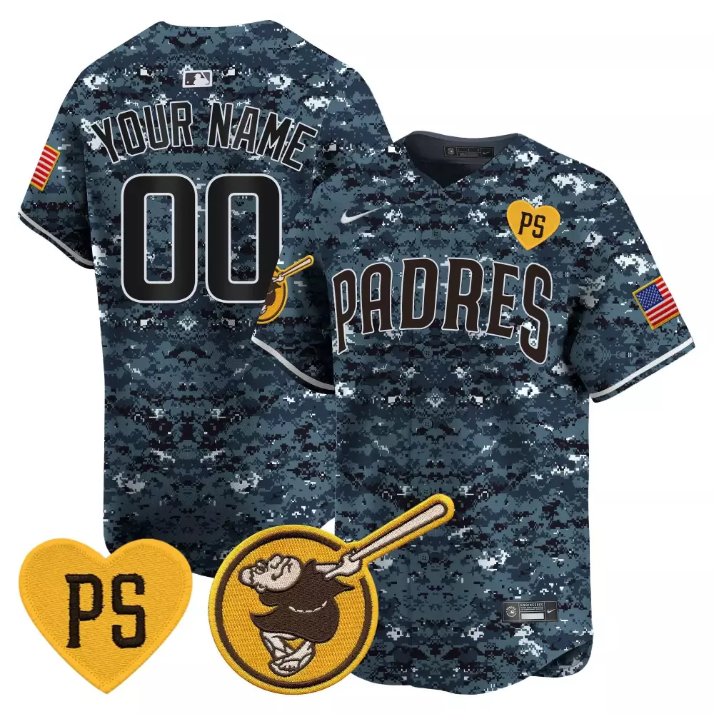 navy women san diego padres usmc alternate vapor premier limited custom jersey all stitched