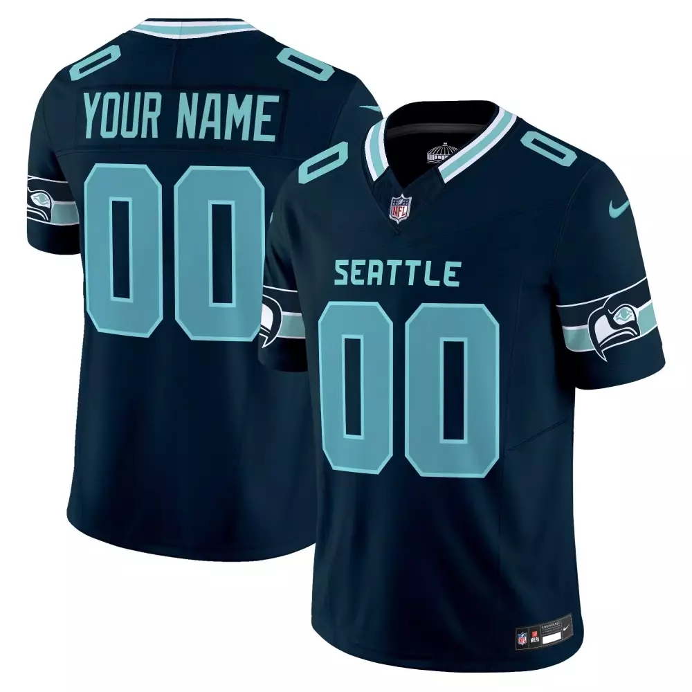 Seattle Seahawks Youth Vapor Custom Jersey | All Stitched | Game Day Outfit for Men, Women & Youth