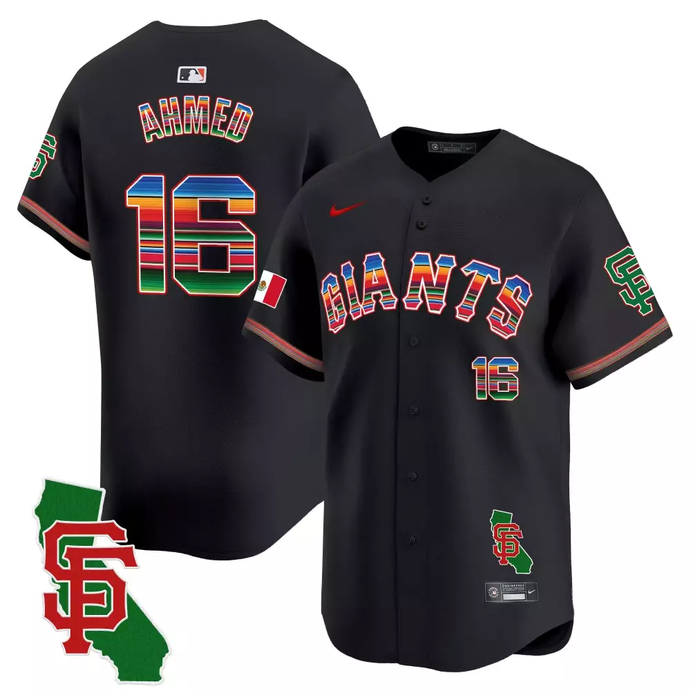 nick ahmed black mens san francisco giants mexico california patch vapor premier limited jersey all stitched