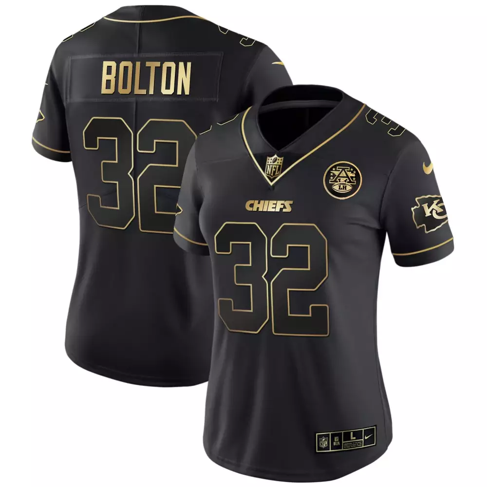 Nick Bolton Kansas City Chiefs Super Bowl Vapor Gold Jersey | Color Sleeve Design for Women | Limited Edition Fan Gear | For Men, Women & Youth