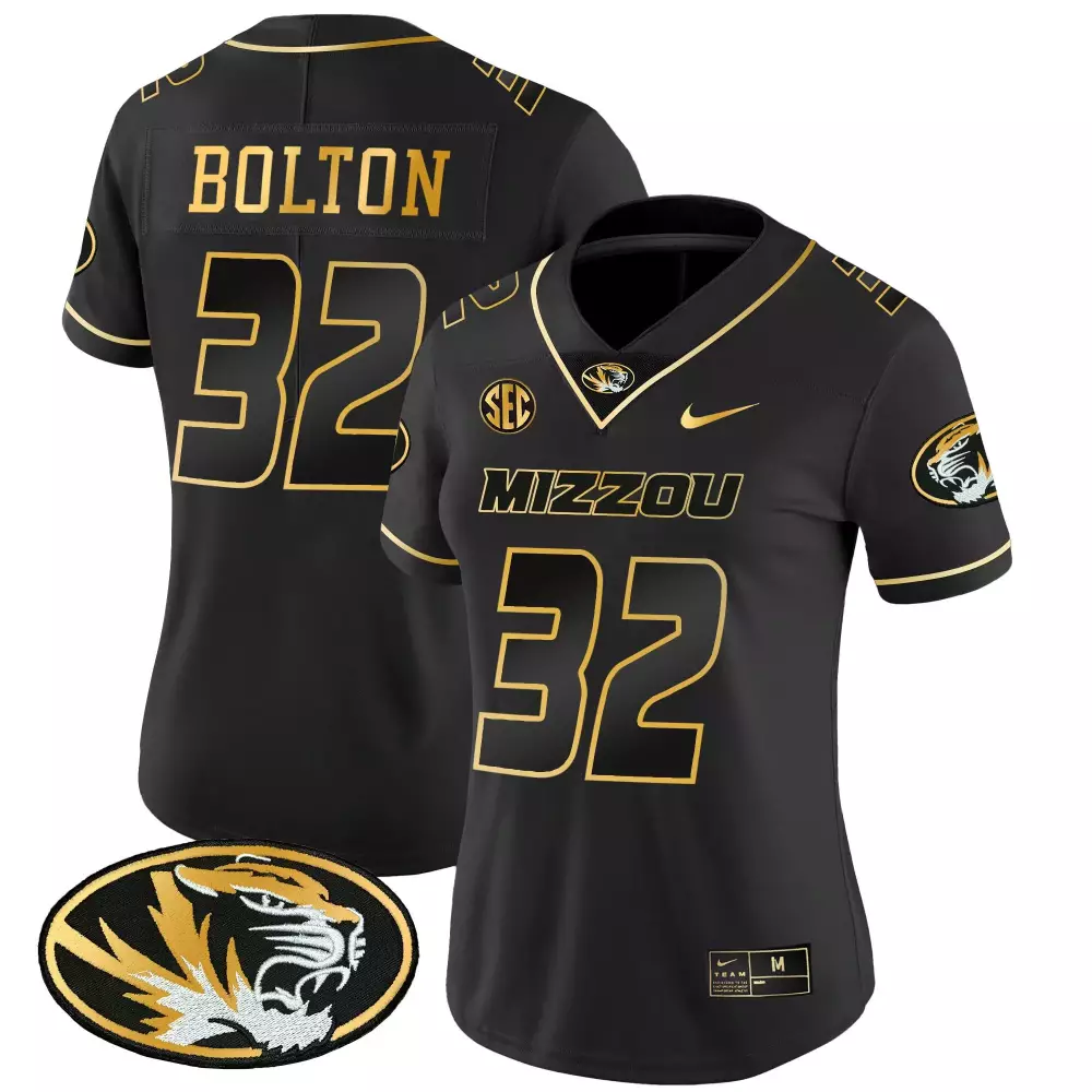 nick bolton black gold womens missouri tigers gold vapor jersey all stitched