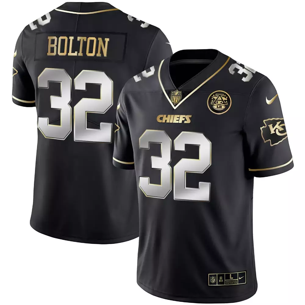 nick bolton black limited mens kansas city chiefs throwback limited vapor jersey all stitched