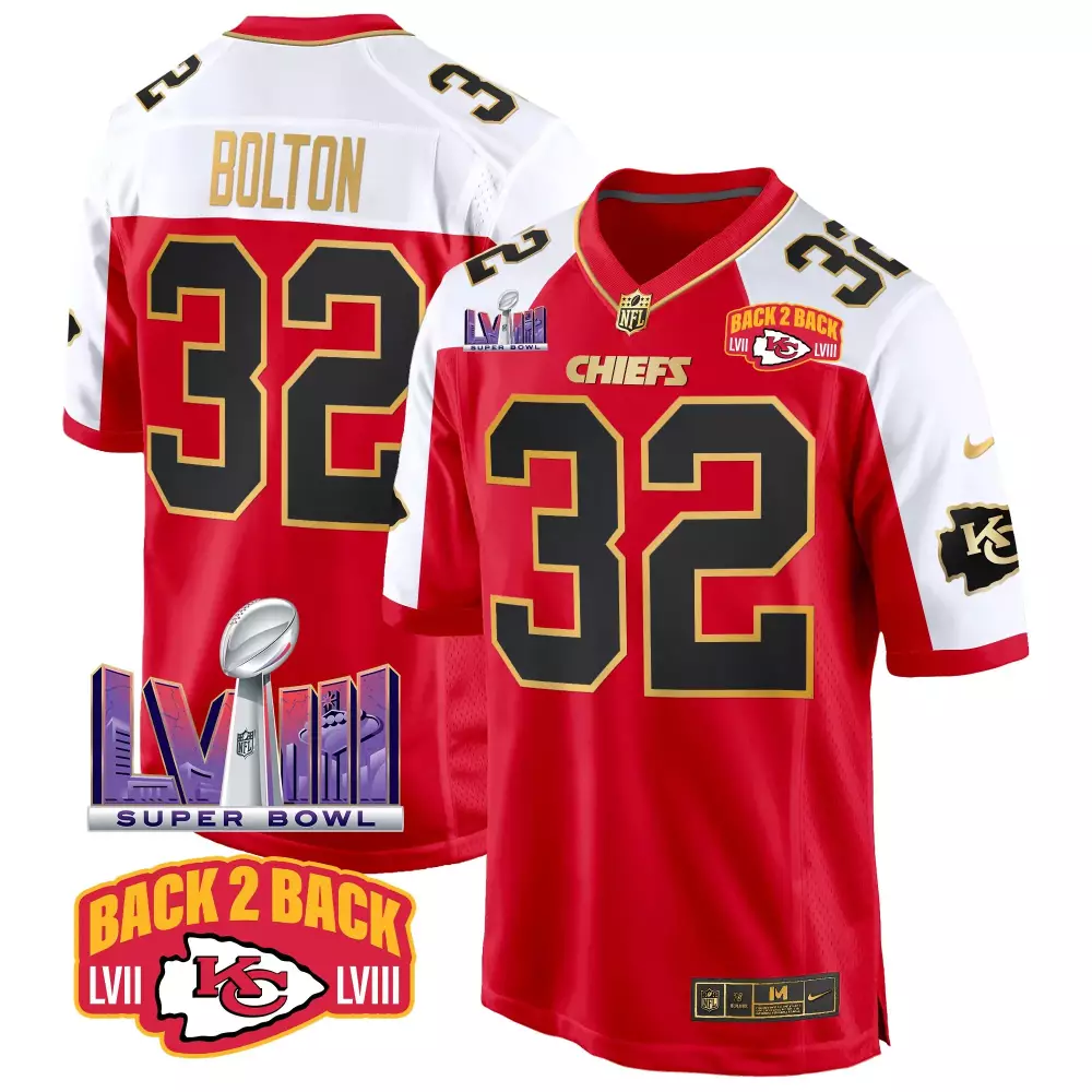 nick bolton red alternate mens kansas city chiefs super bowl lvii gold vapor limited jersey all stitched
