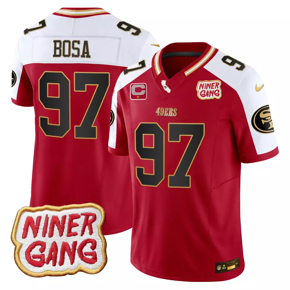 Nick Bosa San Francisco 49ers Alternate Vapor Jersey | Niner Gang | Men's Stitched Fan Gear | For Men, Women & Youth