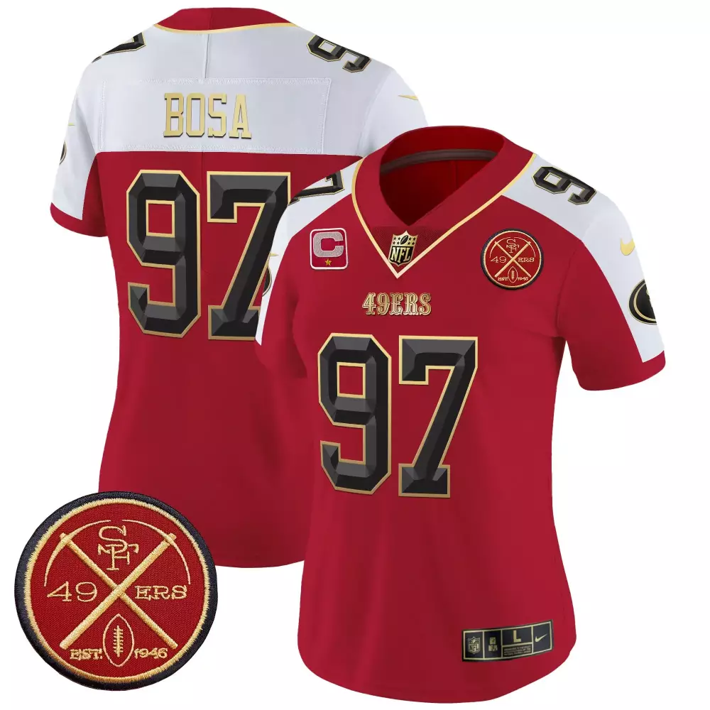 Nick Bosa San Francisco 49ers Alternate Vapor Jersey | Est1946 | Women's Limited Edition V2 | For Men, Women & Youth
