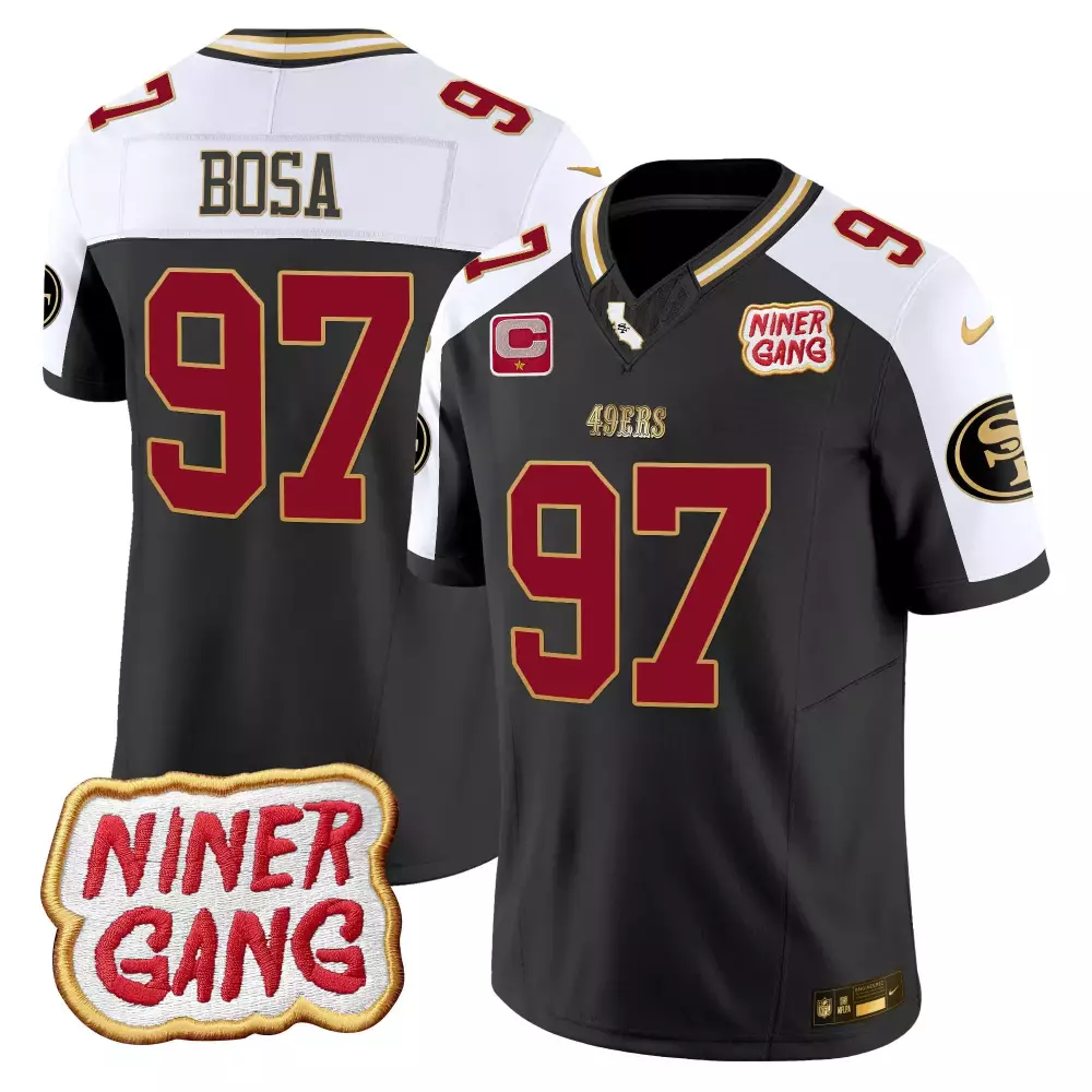 Nick Bosa San Francisco 49ers Black Alternate Vapor Jersey | Niner Gang | Men's Stitched Fan Gear | For Men, Women & Youth