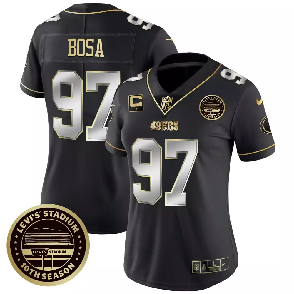 Nick Bosa San Francisco 49ers Black Limited Women's EST1946 Jersey | Stitched Vapor Limited Edition | For Men, Women & Youth
