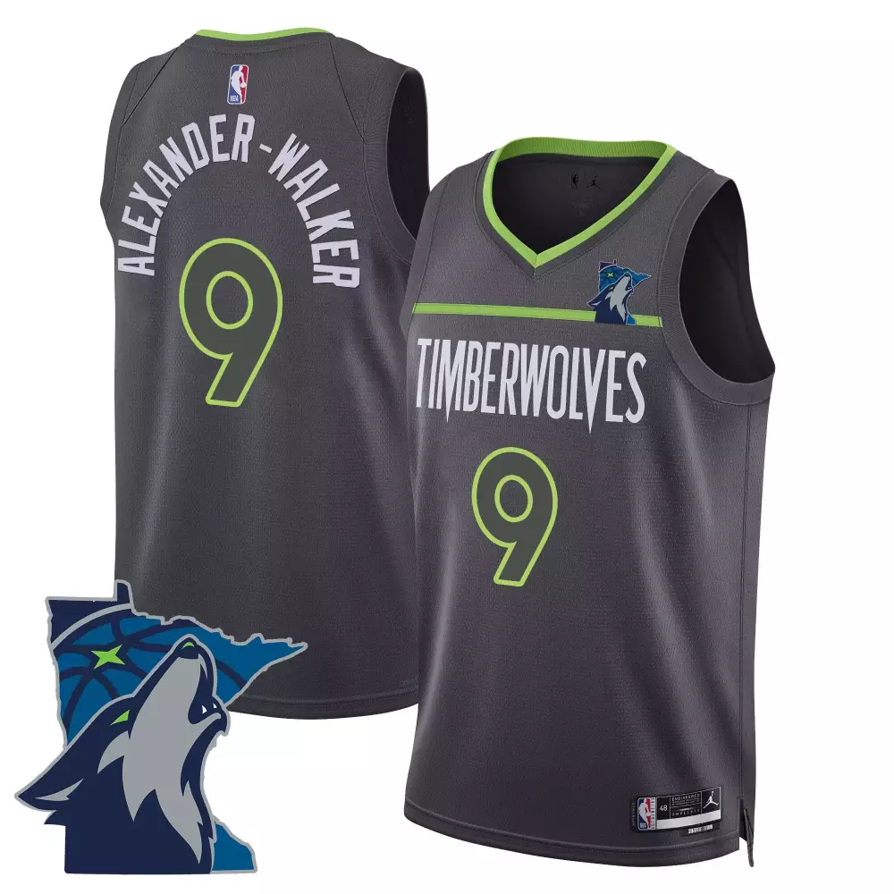 nickeil alexanderwalker icon mens minnesota timberwolves swingman jersey v2 all stitched