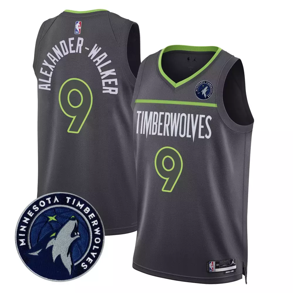 nickeil alexanderwalker statement mens minnesota timberwolves swingman jersey v2 all stitched